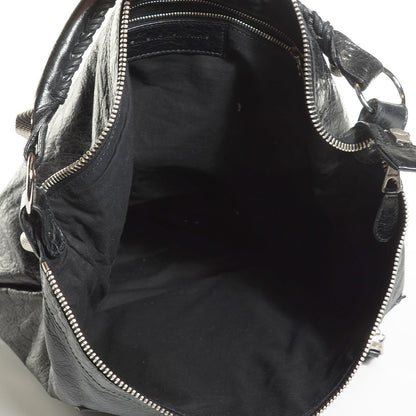 Balenciaga Chevre Giant 21 Silver Hardware Day Hobo Black 5 of 12