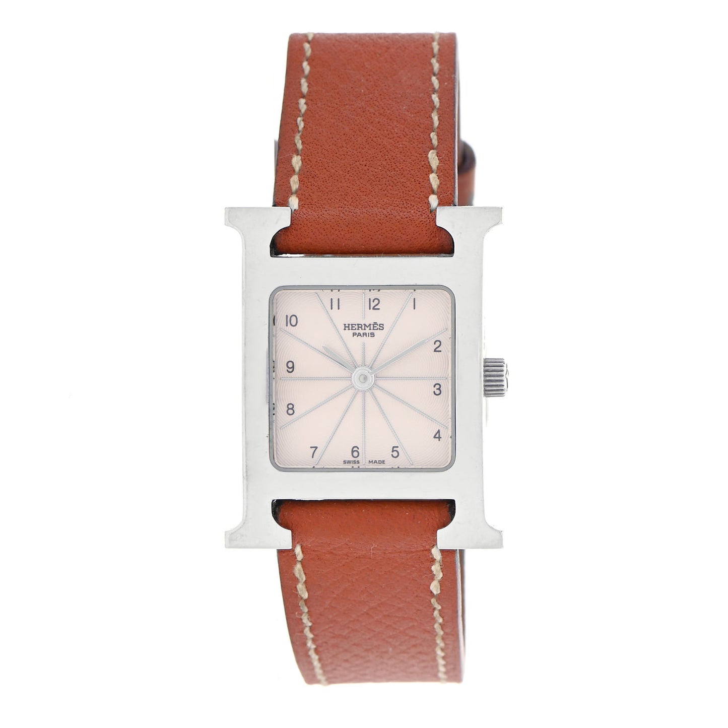 Stainless Steel Epsom 26mm Heure H Hour Quartz Watch Gold