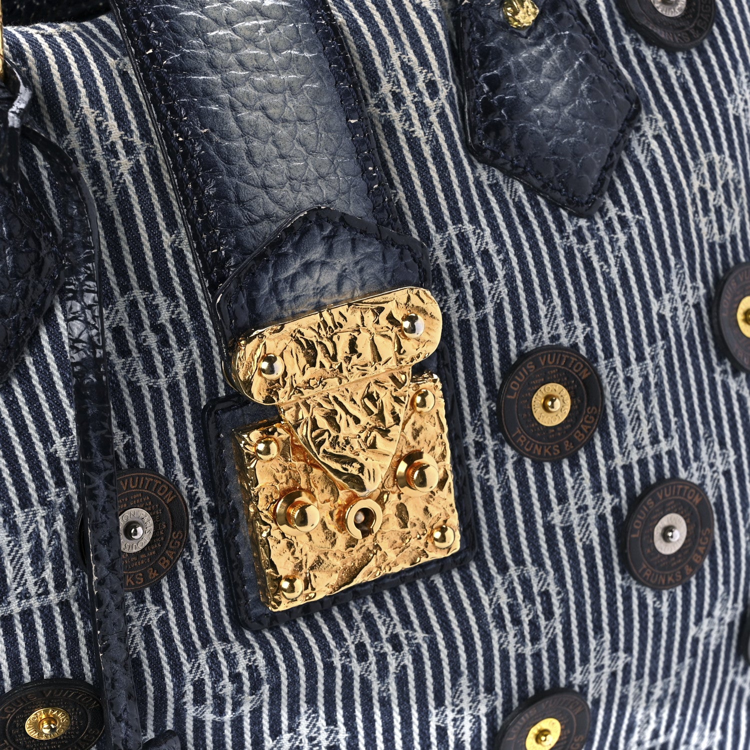 Louis Vuitton Denim Polka Dot Trunks and Bags Bowly 6 of 12