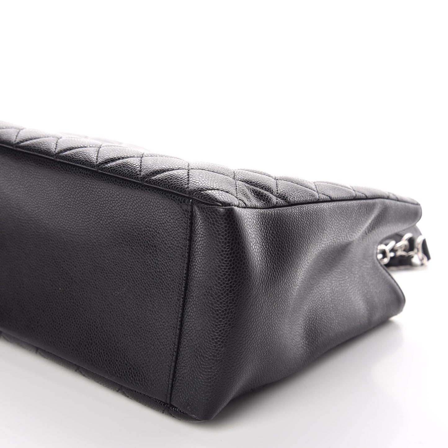 Caviar Quilted Grand Shopping Tote GST Black