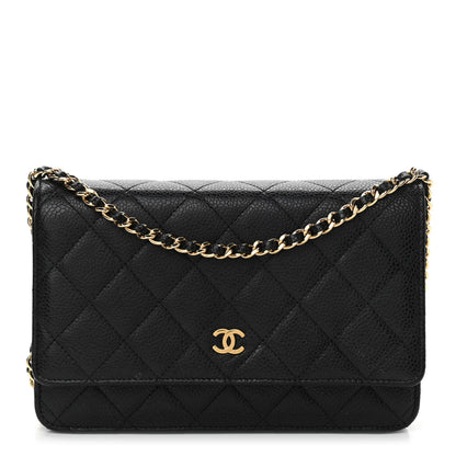 Chanel Caviar Quilted Wallet On Chain WOC Black 1 of 14
