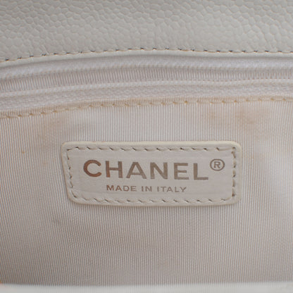 Chanel Caviar Grand Shopping Tote GST White 6 of 8