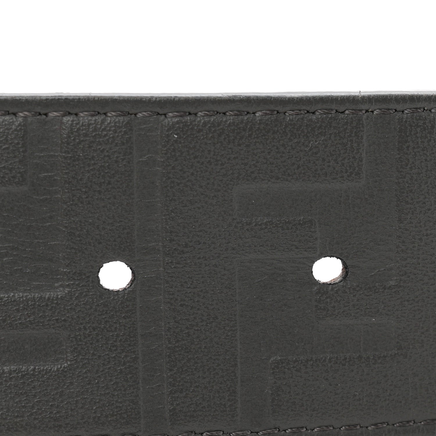 Fendi Vitello Grace FF 1974 Embossed Belt 100 40 Antracite 5 of 6