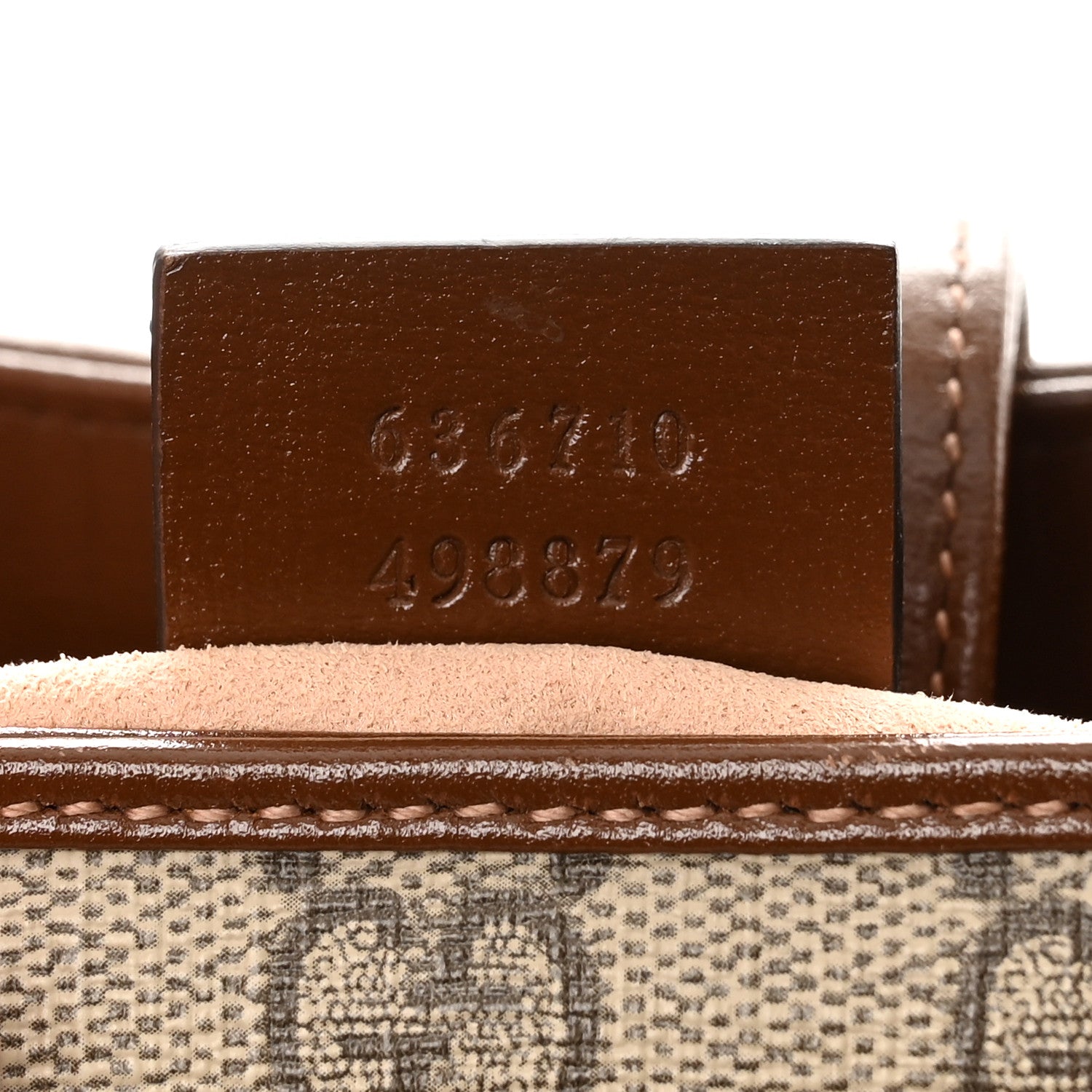 Gucci GG Supreme Monogram Azalea Calfskin Web Medium Jackie 1961 Hobo Beige Ebony Brown Sugar 7 of 10