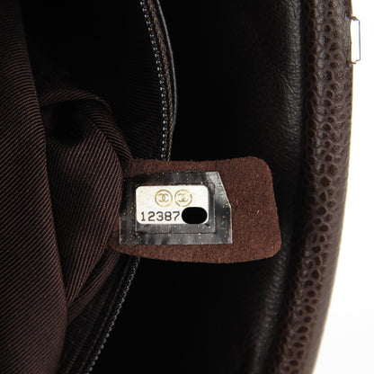 Chanel Caviar Quilted Timeless Clutch Dark Brown 7 of 7