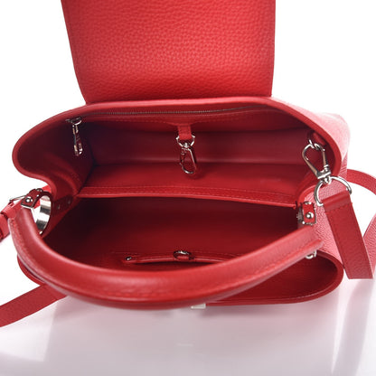 Louis Vuitton Taurillon Capucines PM Rubis 6 of 8