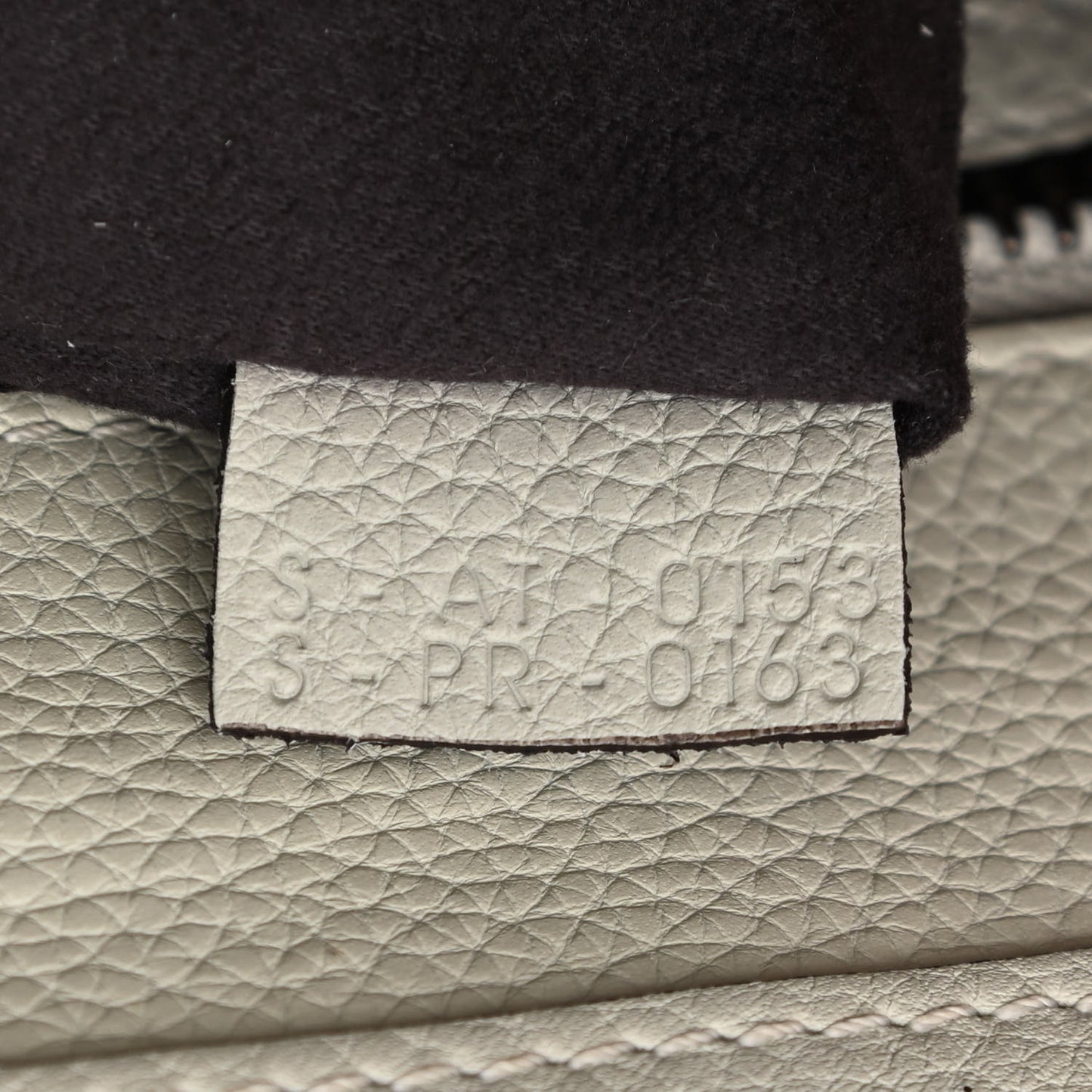 Drummed Calfskin Micro Luggage Chalk