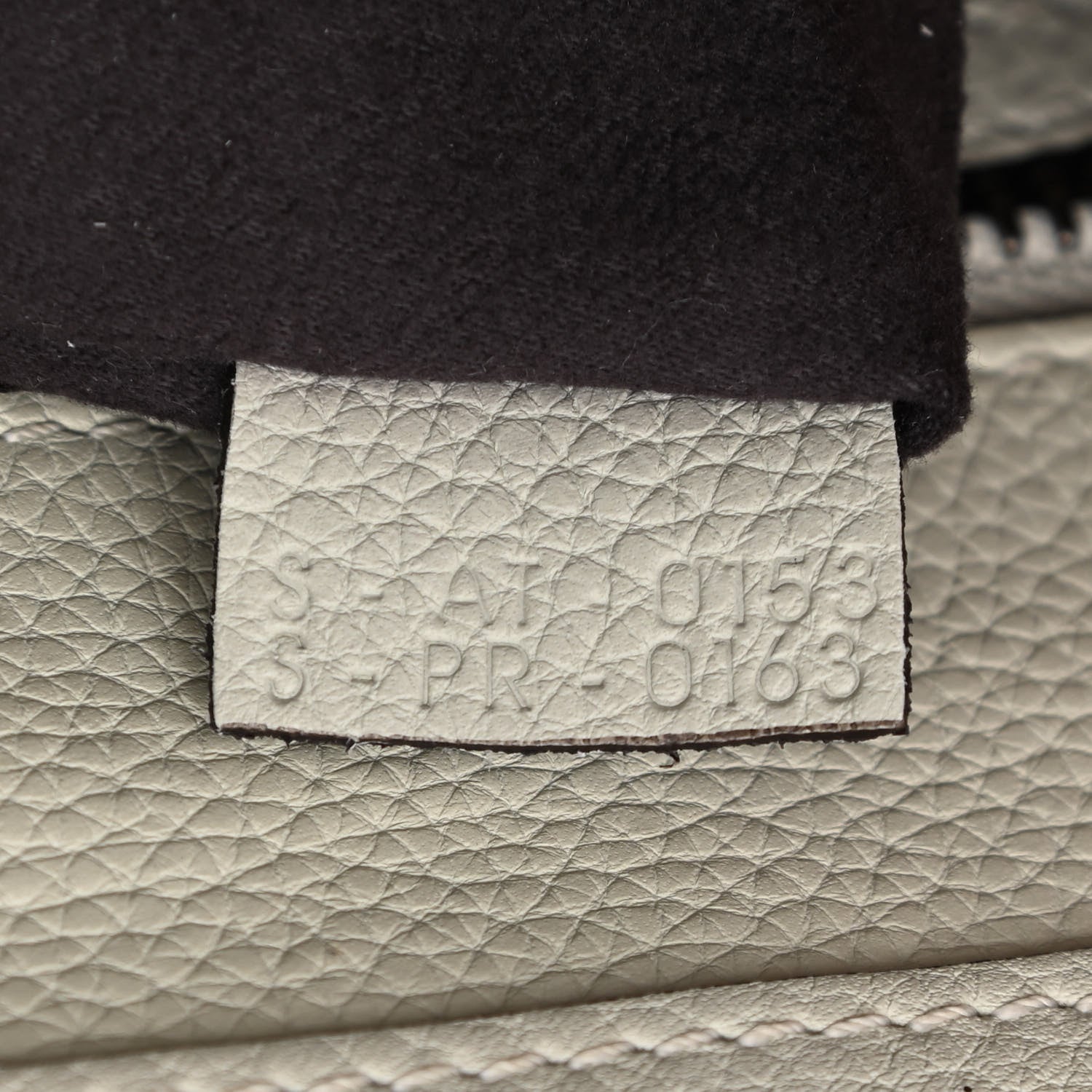 Celine Drummed Calfskin Micro Luggage Chalk 7 of 24