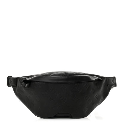 Louis Vuitton Calfskin Monogram Shadow Discovery Bumbag Black 1 of 9