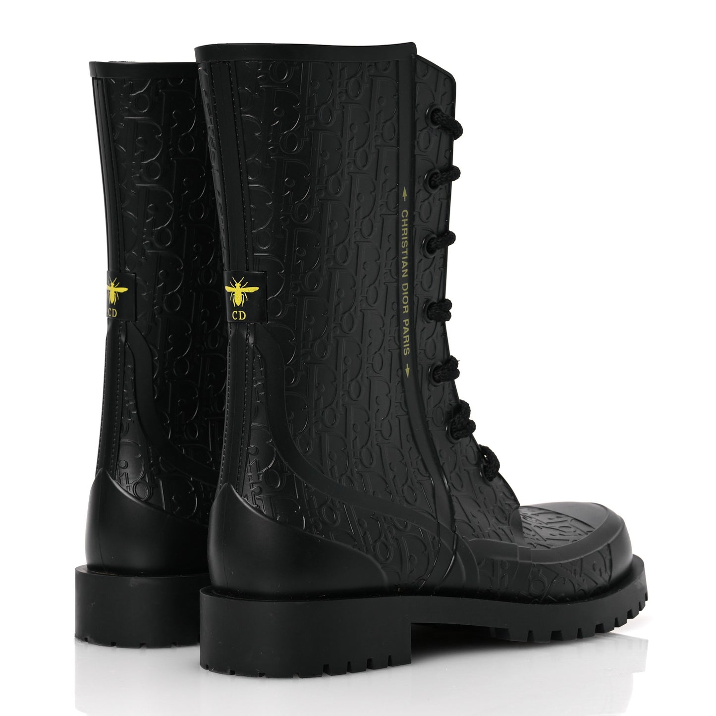 Oblique Rubber Diorcamp Boots 39 Black