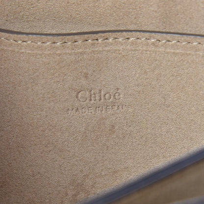 Chloe Suede Calfskin Small Faye Shoulder Bag Motty Grey 6 of 17