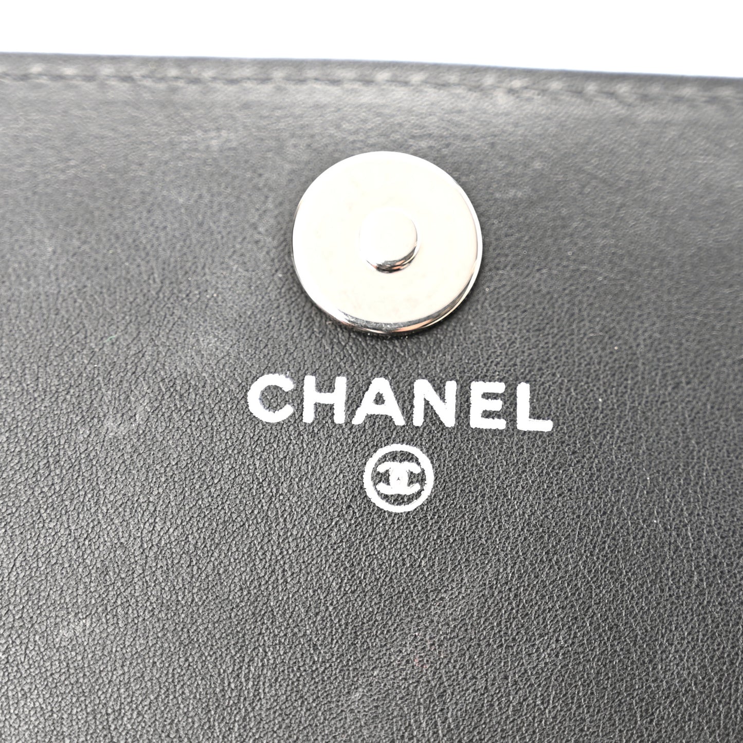 Patent Strass Wallet On Chain WOC Black