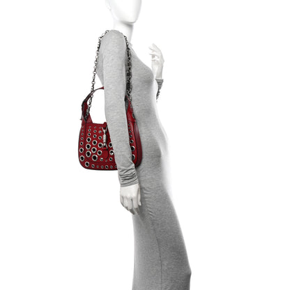 Gucci Calfskin Ha Ha Ha Jackie 1961 Eyelet Hobo Bordeaux 2 of 10