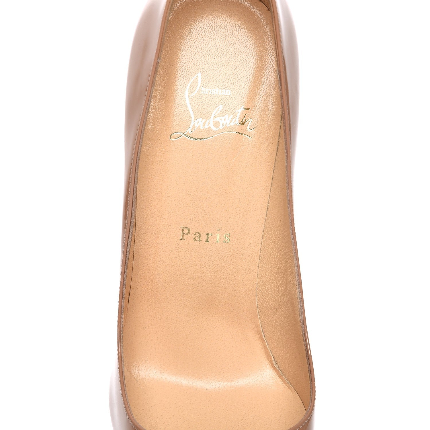 Christian Louboutin Patent Pigalle 120 Pumps 39 Nude 8 of 8