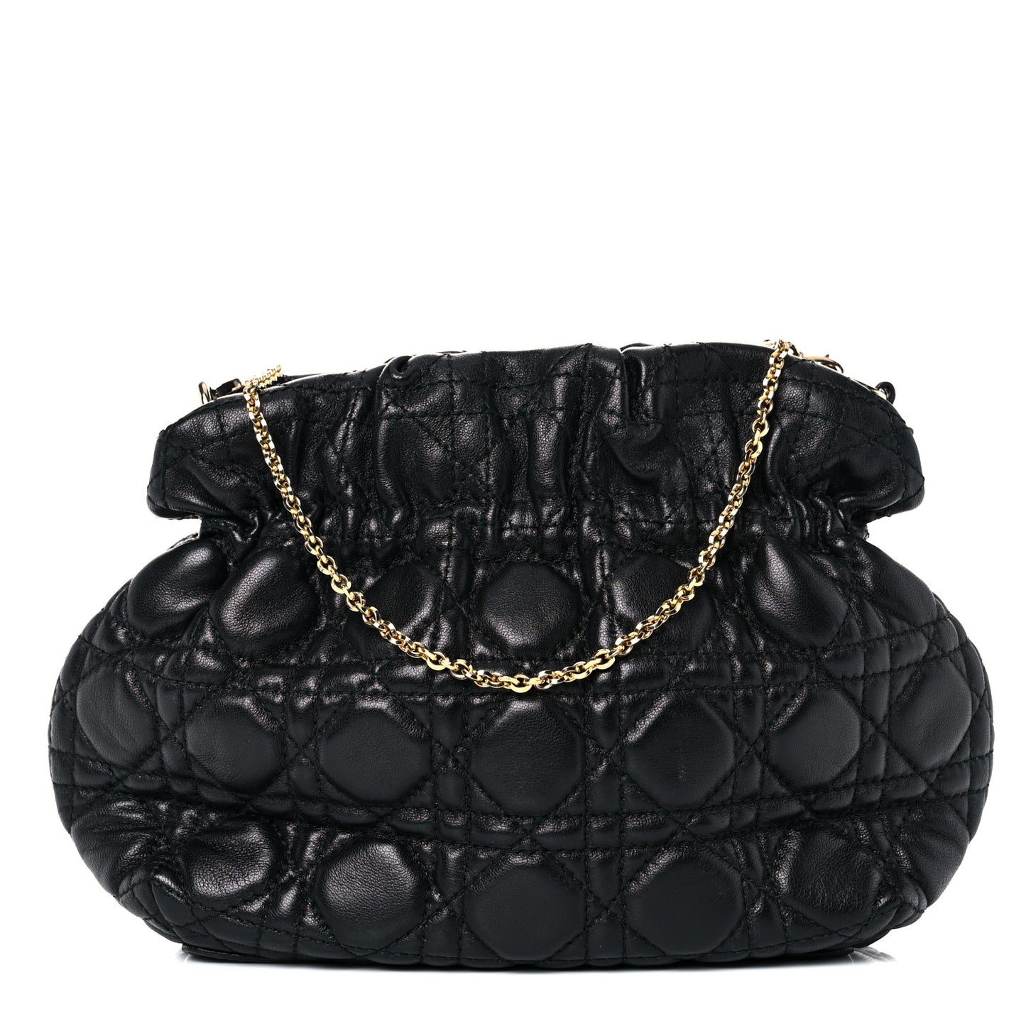 Lambskin Cannage Dior Soft Shoulder Bag Black