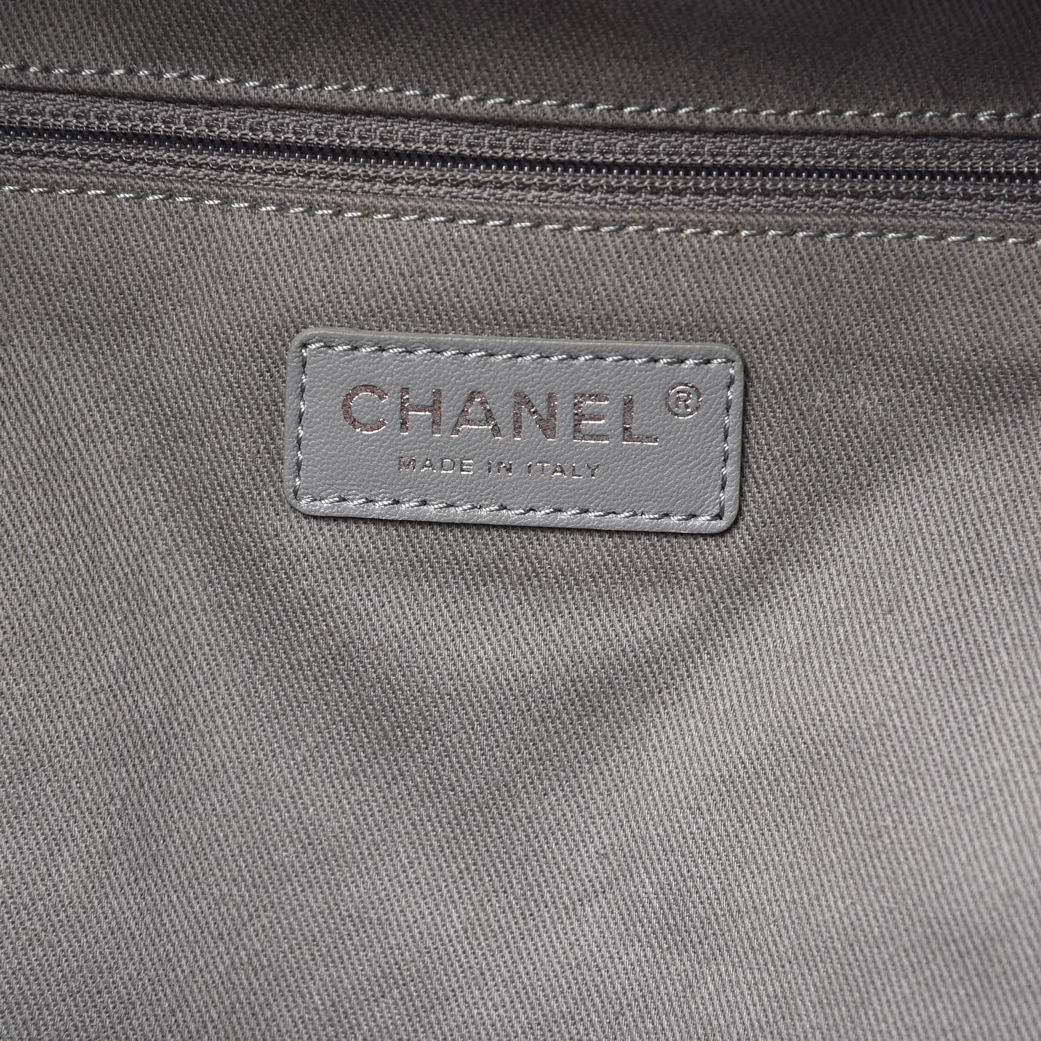 Chanel Graffiti Printed Canvas Medium Backpack Grey 6 of 10