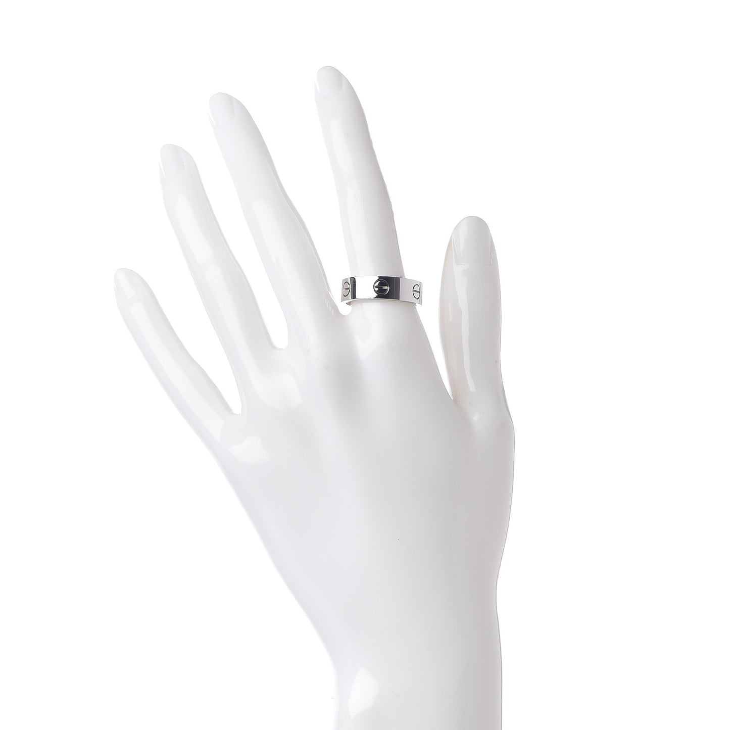 18K White Gold 6mm LOVE Ring 58 8.25