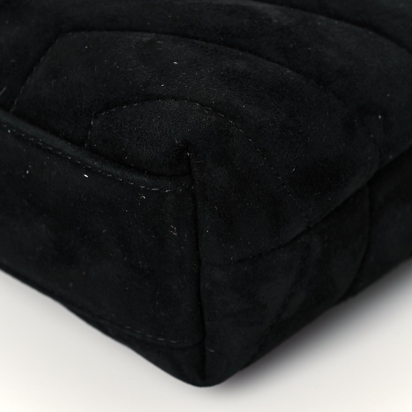 Suede Y Quilted Monogram Toy Loulou Crossbody Bag Black
