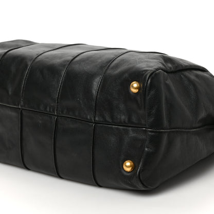 Prada Soft Calf Bauletto Chain Shoulder Bag Black 6 of 9