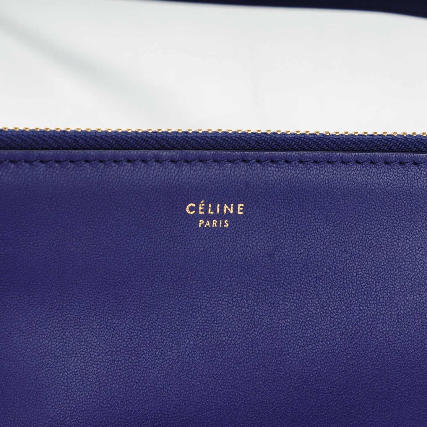 Lambskin Small Trio Crossbody Bag Violet Blue