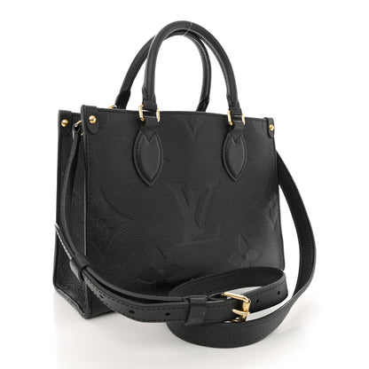 Louis Vuitton Empreinte Monogram Giant Onthego PM Black 3 of 12