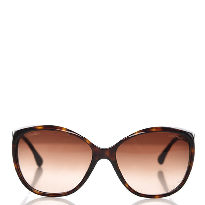 Chanel Crystal Baguette Cat Eye Sunglasses 5309-B Tortoise 2 of 8