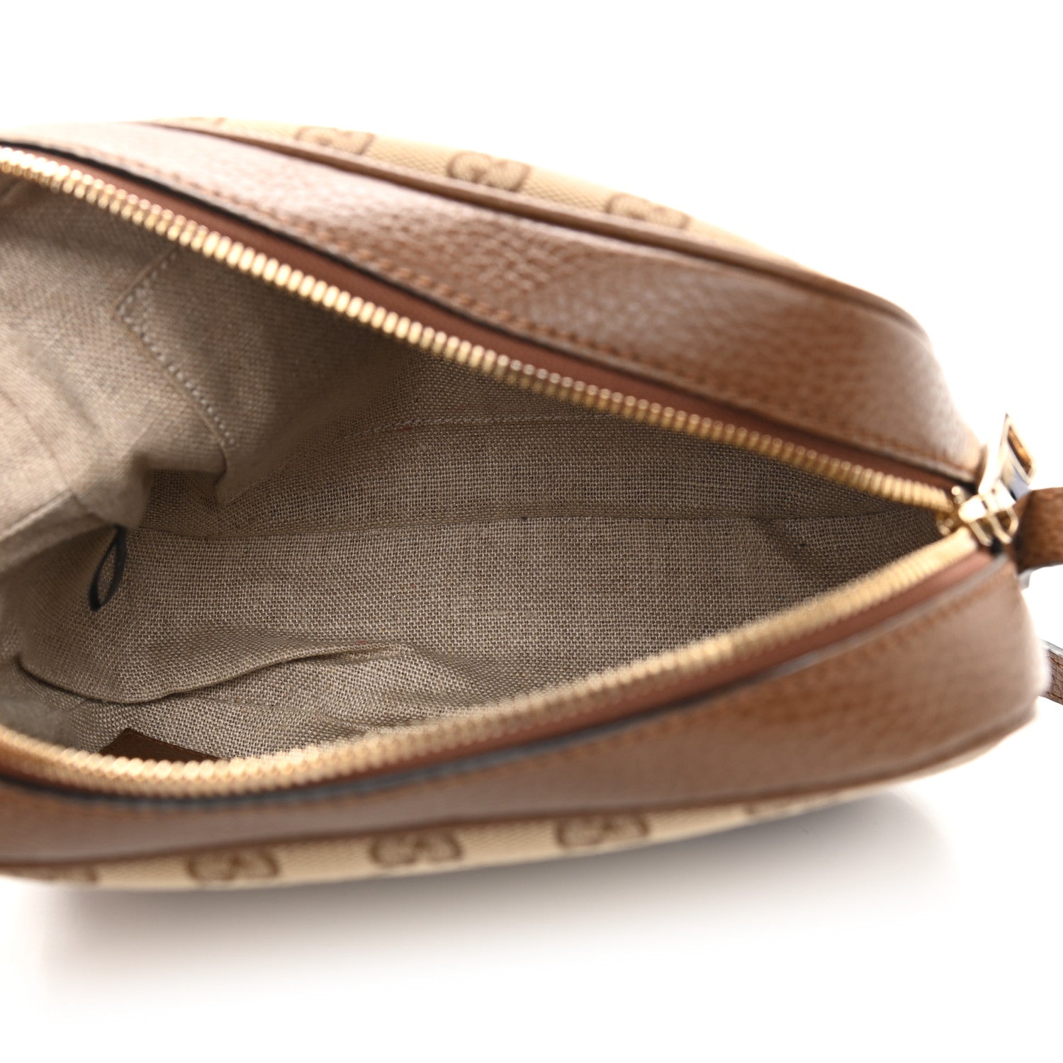 Gucci Monogram Mini Bree Messenger Bag Beige Tabacco 5 of 12