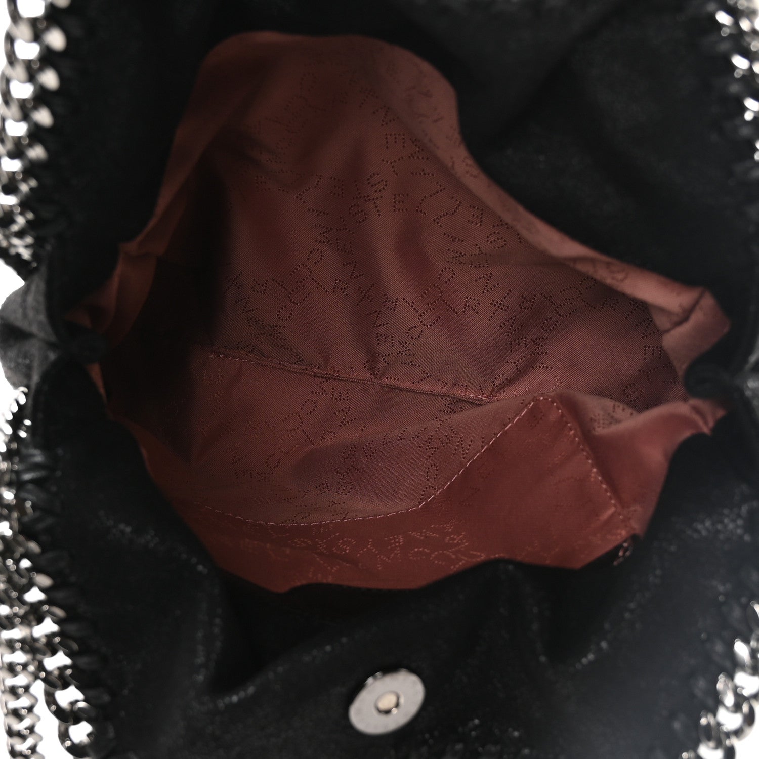 Stella McCartney Shaggy Deer Mini Falabella Tote Black 5 of 10