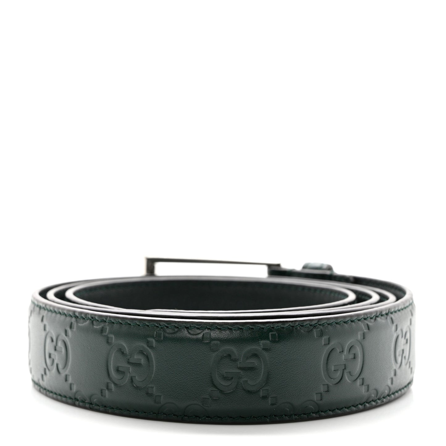 Guccissima Signature 30mm Belt 110 42 Verde