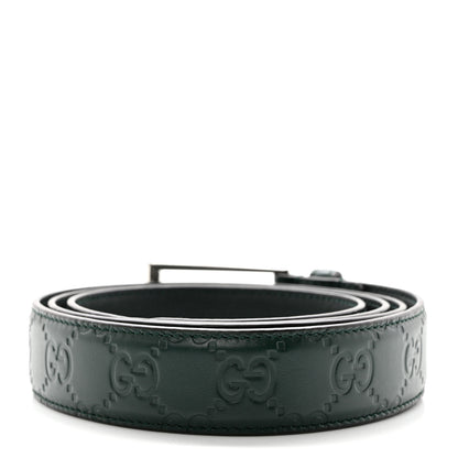 Gucci Guccissima Signature 30mm Belt 110 42 Verde 2 of 5