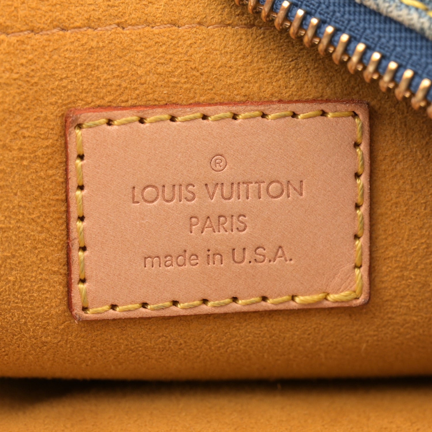 Louis Vuitton Monogram Denim Baggy PM Blue 6 of 10