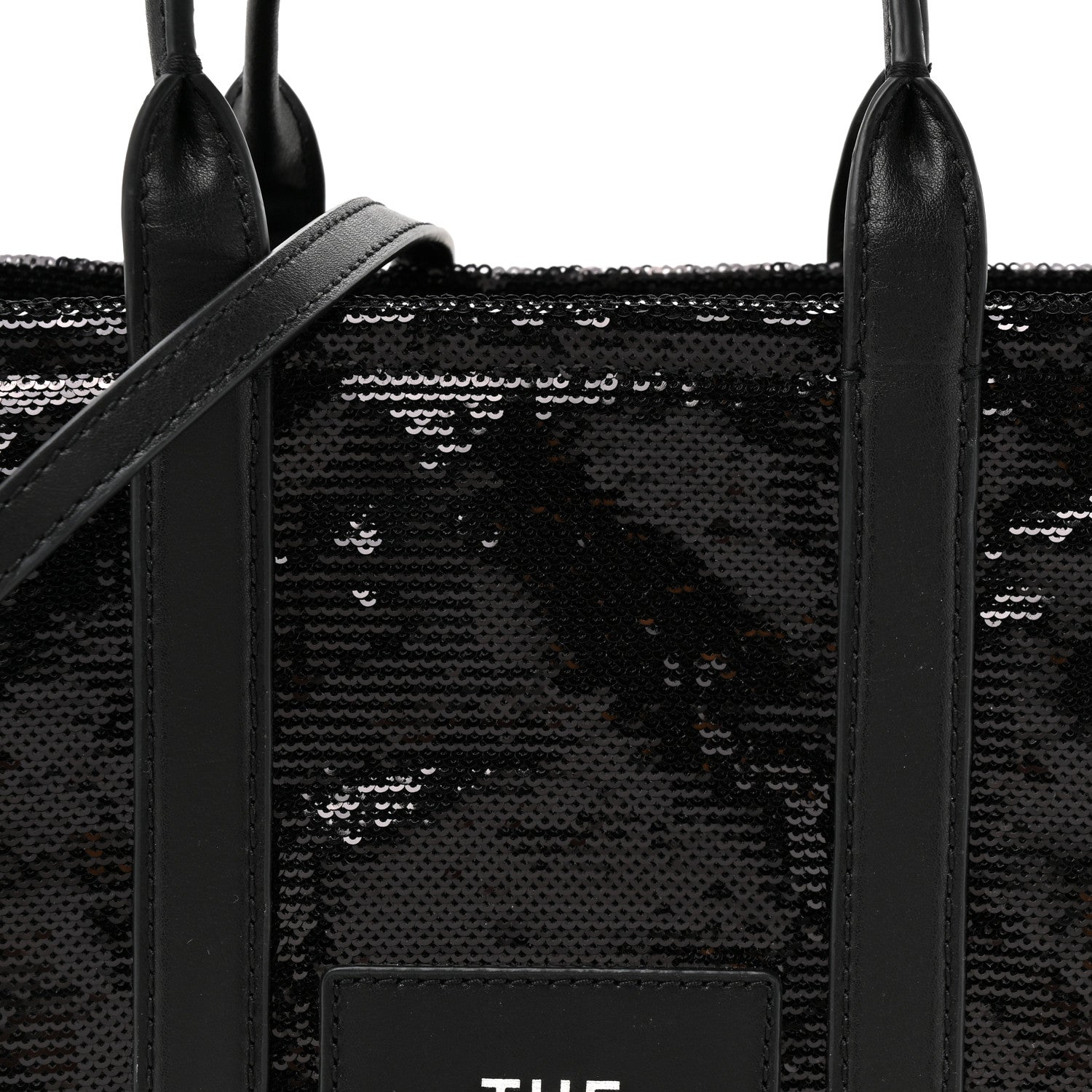 Marc Jacobs Sequin Small The Tote Bag Black 7 of 9