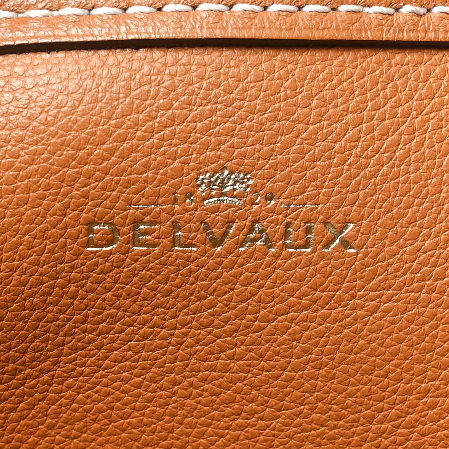 Delvaux Taurillon Pin Surpique Bucket GM Vegetal Ivory 6 of 9