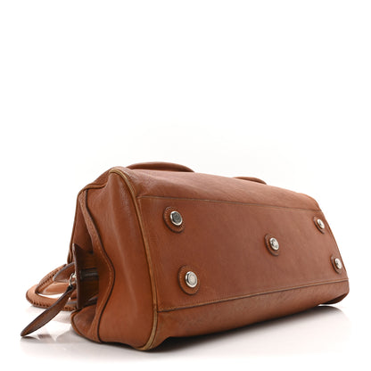 Christian Dior Calfskin My Dior Frame Double Pocket Satchel Brown 3 of 15