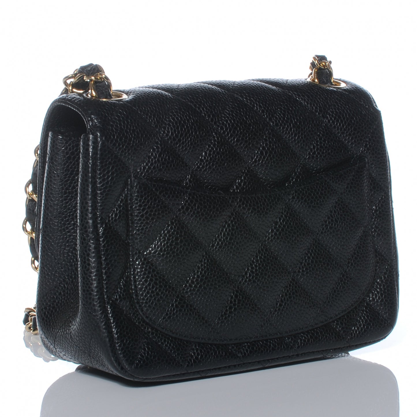 Caviar Quilted Mini Flap Black