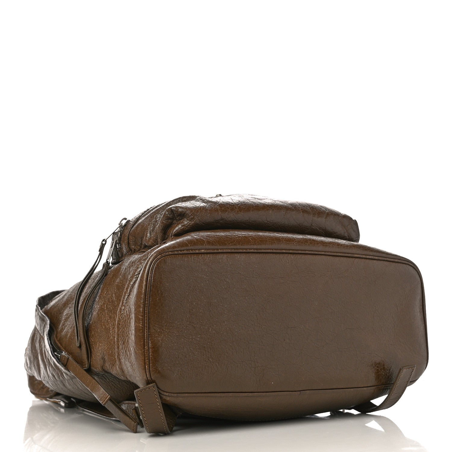 Balenciaga Agneau Classic Silver Hardware Backpack Brown 4 of 20