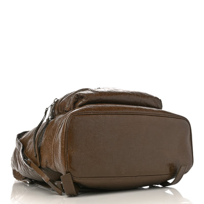 Balenciaga Agneau Classic Silver Hardware Backpack Brown 4 of 20