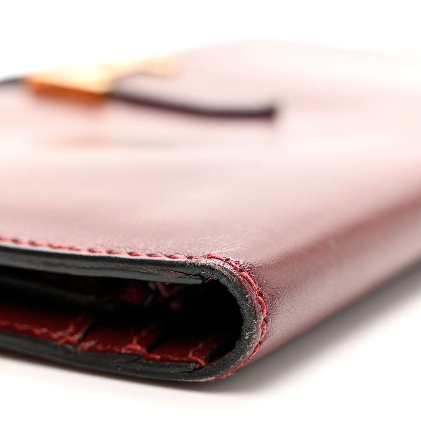 Box Bearn Gusset Wallet Rouge H