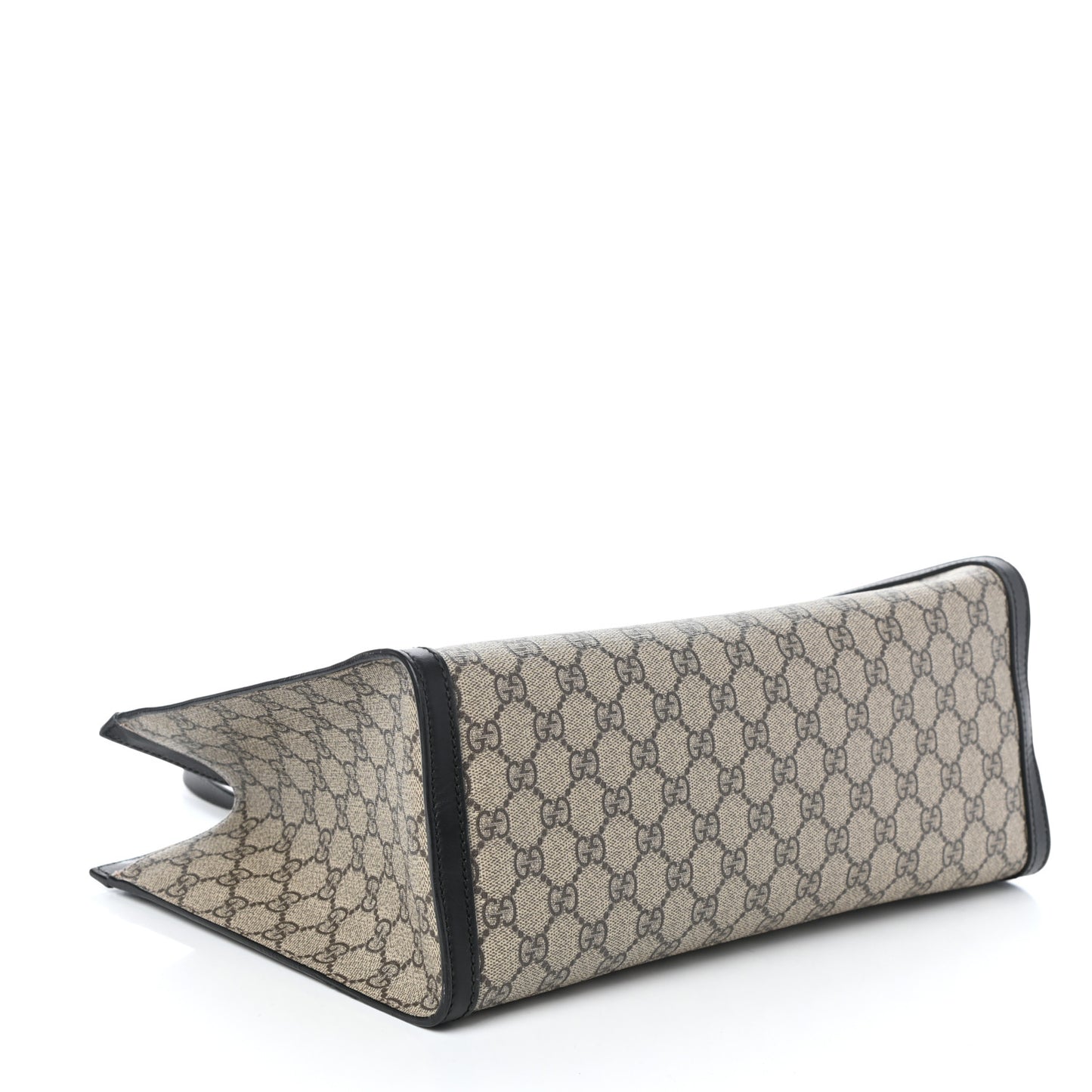 GG Supreme Monogram Medium Padlock Tote Black
