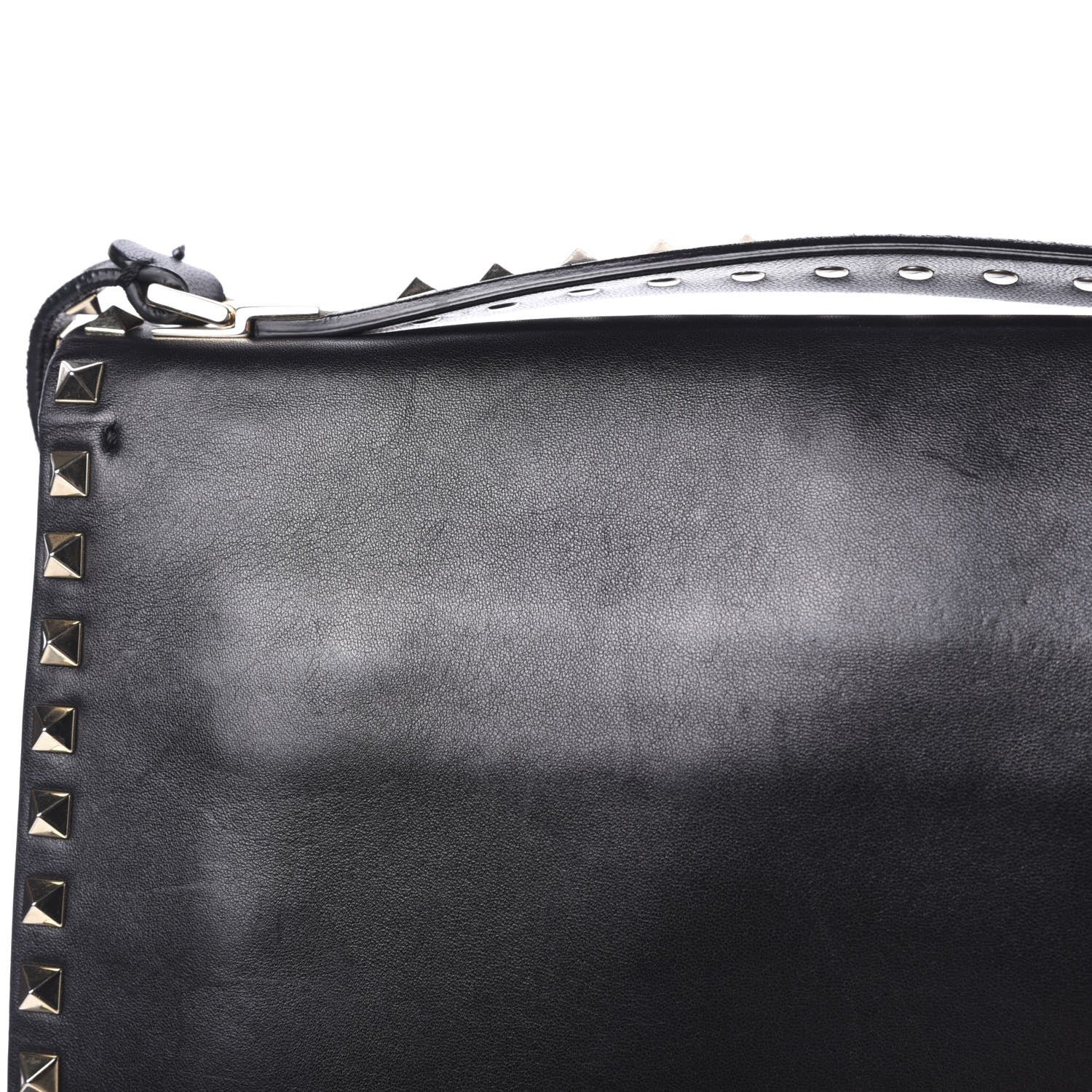 Valentino Garavani Calfskin Rockstud Top Handle Crossbody Black 18 of 18