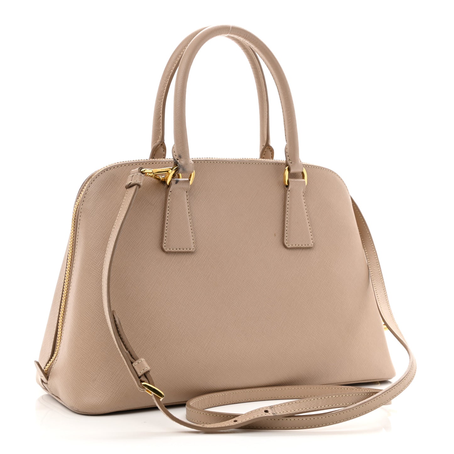 Saffiano Lux Medium Promenade Tote Cammeo