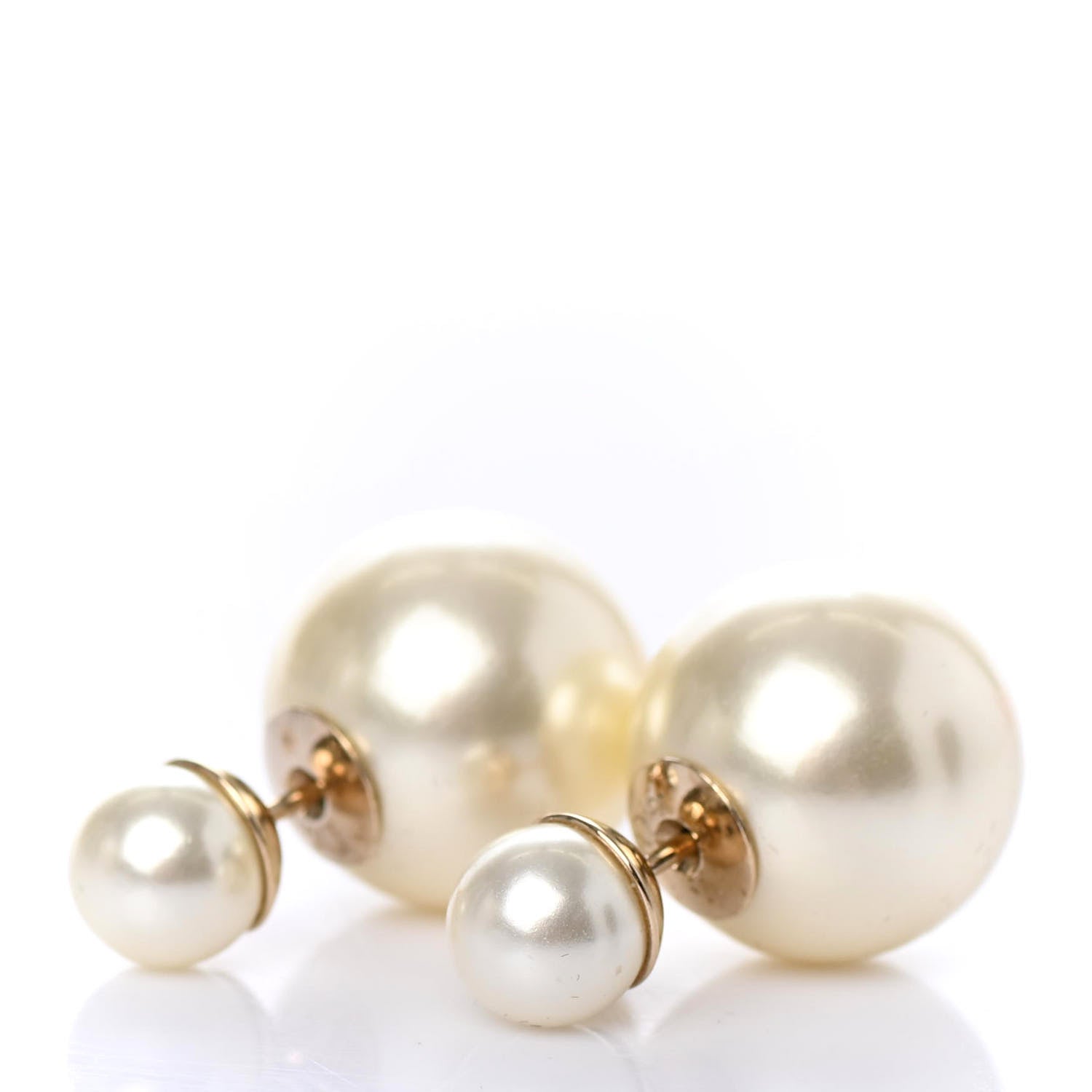 Christian Dior Pearl Mise En Dior Tribal Earrings 4 of 5