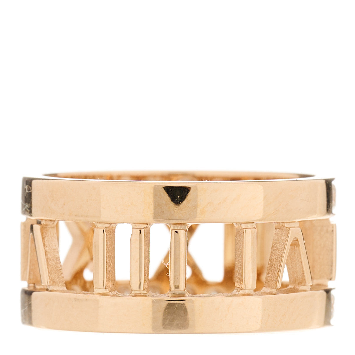 18K Rose Gold Diamond Wide Atlas Open Ring 47 4