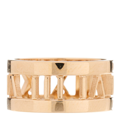 Tiffany 18K Rose Gold Diamond Wide Atlas Open Ring 47 4 3 of 5