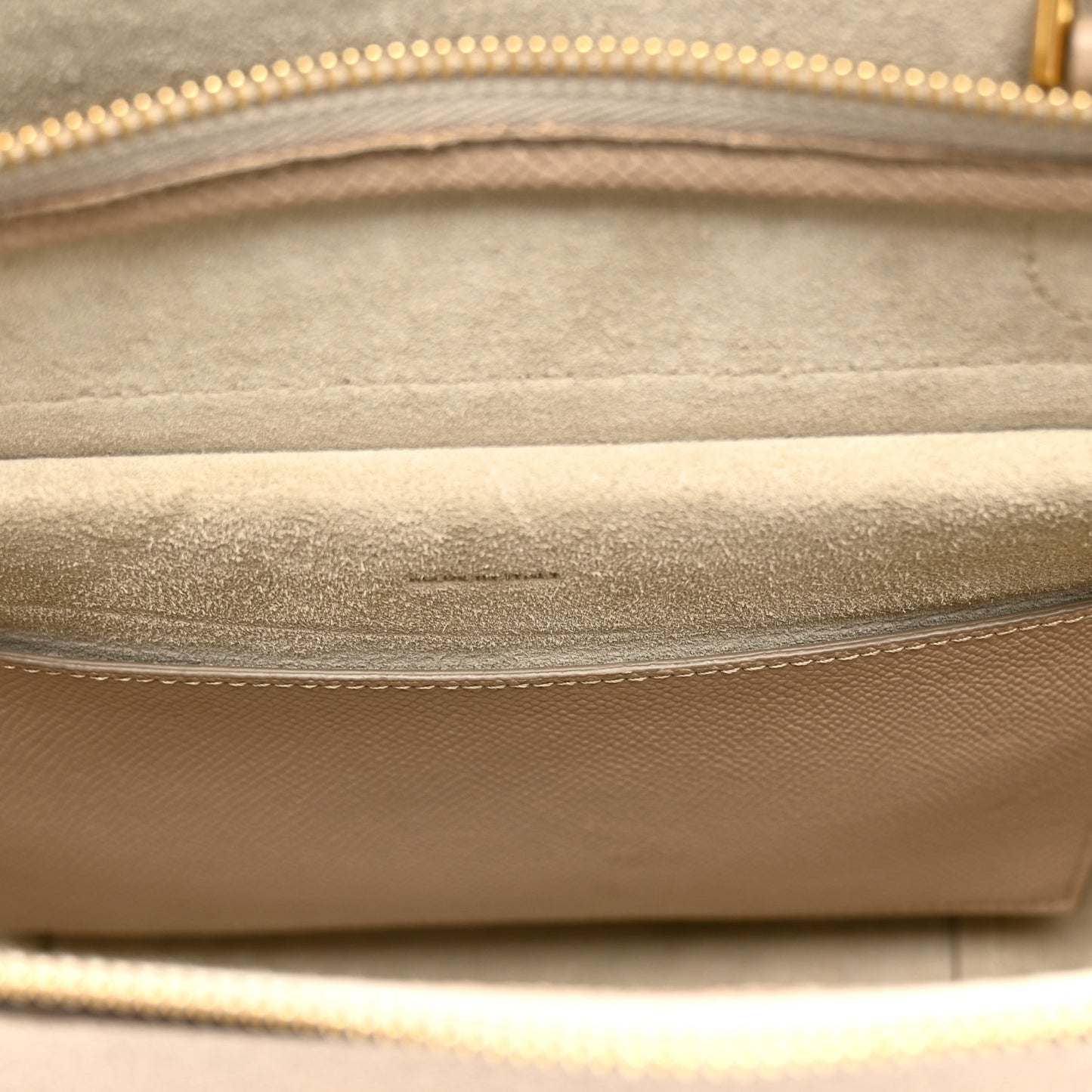 Grained Calfskin Micro Belt Bag Light Taupe