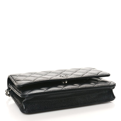 Chanel Caviar Quilted Wallet on Chain WOC Black 4 of 9