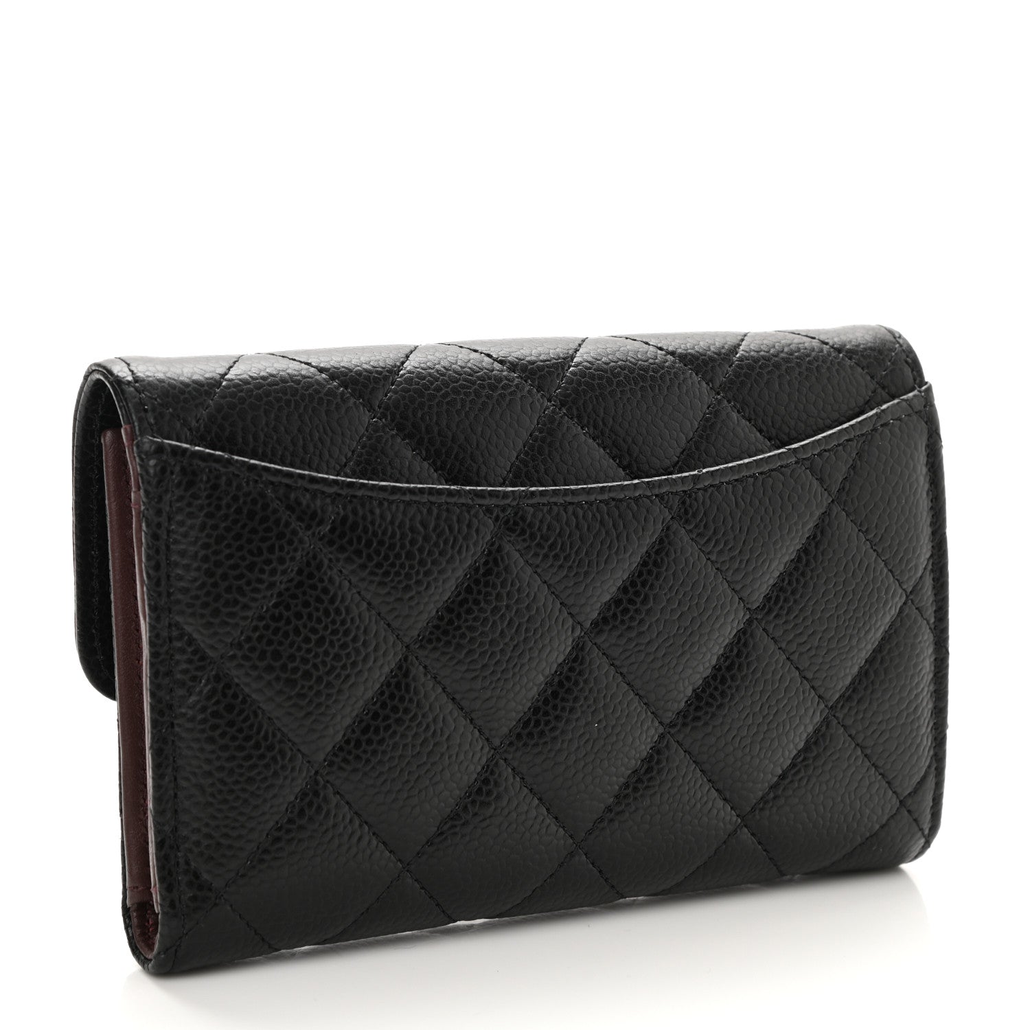 Chanel Caviar Quilted Medium Flap Wallet Black 3 of 9