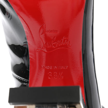 Christian Louboutin Patent Nappa Shine Bootnik 85 Boots 36.5 Black Silver 6 of 8
