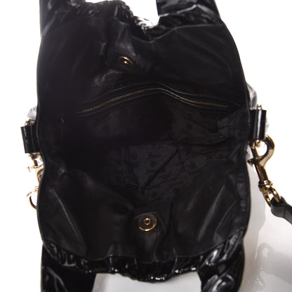 Gucci Patent Small Hysteria Tote Black 5 of 11
