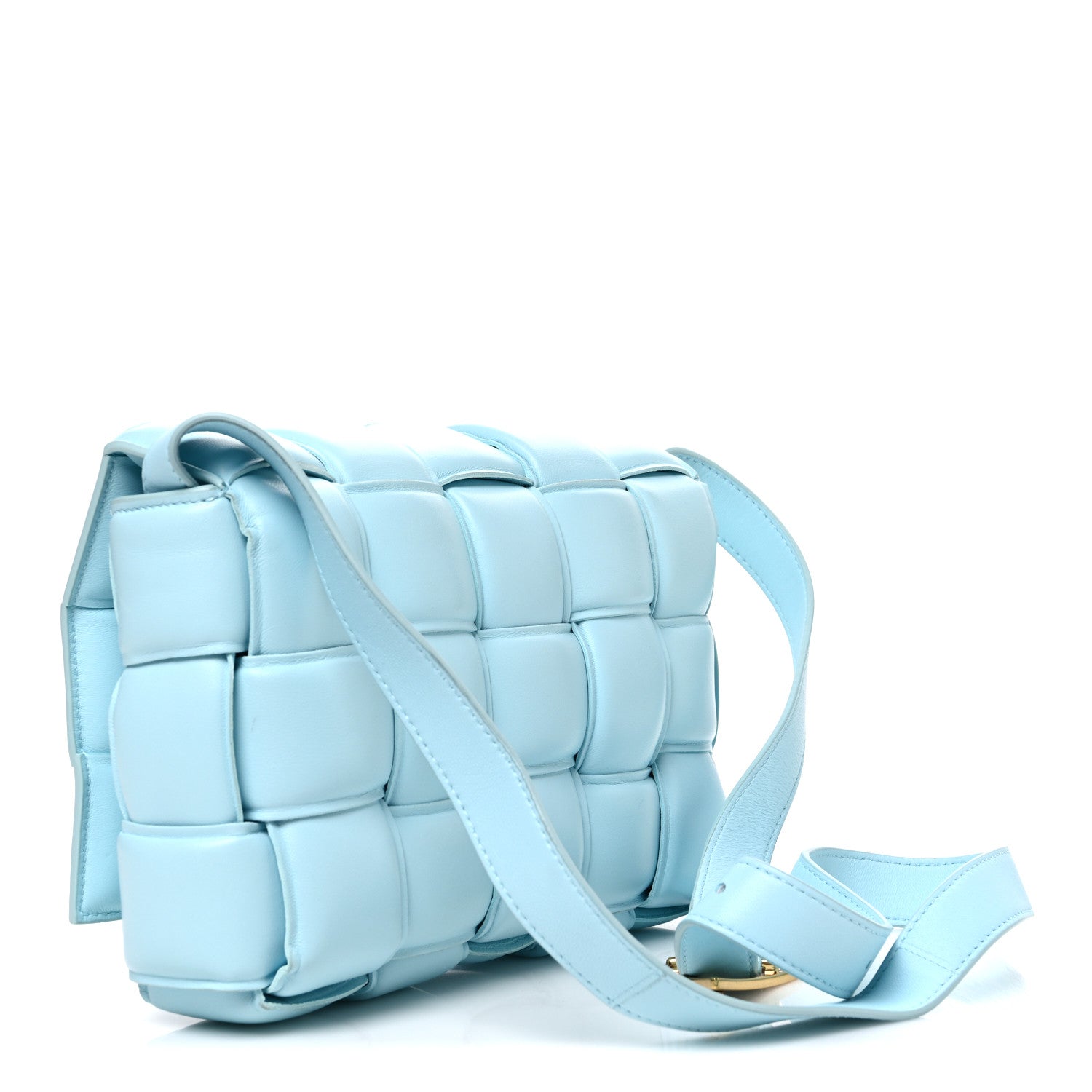 Bottega Veneta Nappa Maxi Intreccio Padded Cassette Crossbody Bag Ice 3 of 13